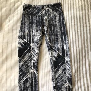 Lululemon Wunder Under Print Leggings - size 2